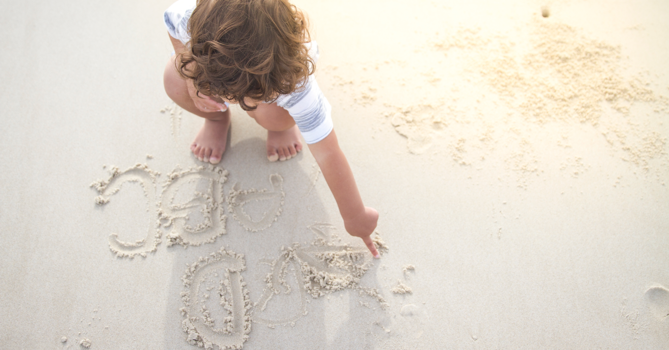 letters in the sand